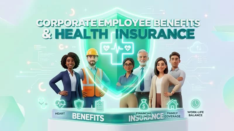 Corporate Employee Benefits and Health Insurance Banner